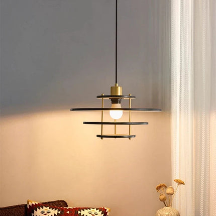 Lustre en bois massif style médiéval pour restaurant rétro — LZ4X9T2