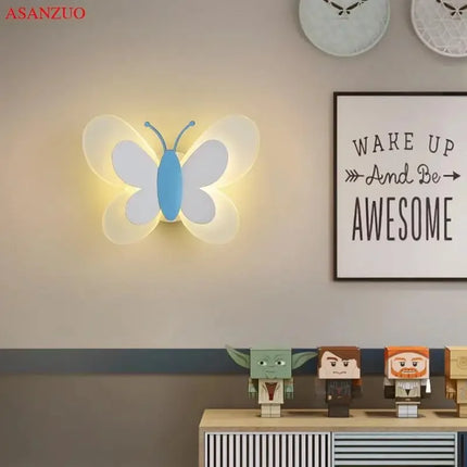 Applique murale LED papillon décorative pour chambre enfant — LZ4X9T2