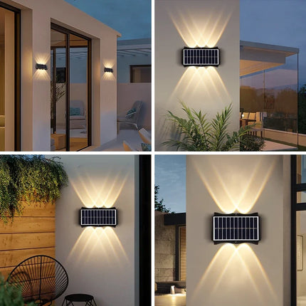 Applique murale extérieure solaire étanche avec détecteur automatique — LZ4X9JQ