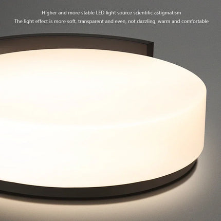 Plafonnier LED rond style nordique pour allées variées — LZ4X9P2
