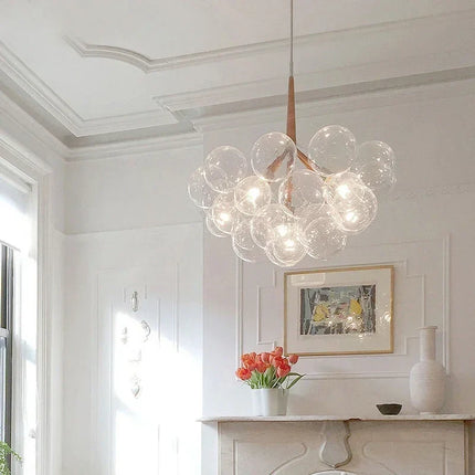 Lustre lumineux en verre pour décoration intérieure — LZ4X9P