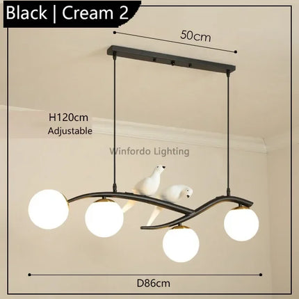 suspension design moderne forme oiseau scandinave décoratif winfordo