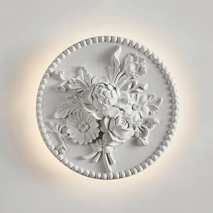 Applique murale circulaire en verre au style rétro pour intérieur élégant — LZ4X9D2