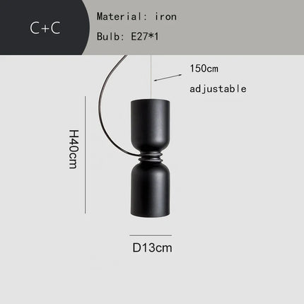 Lustre moderne en métal avec fil réglable — LZ4P9XQ