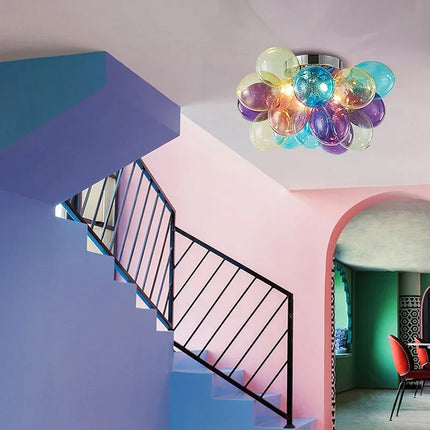 Suspension moderne créative boule de verre pour salon et chambre — LZ4X9T1