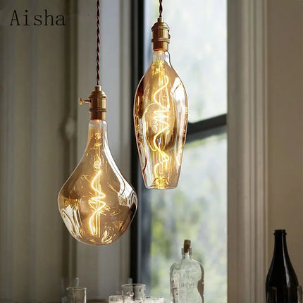 Suspension en verre au design rétro et minimaliste moderne — LZ4X9J