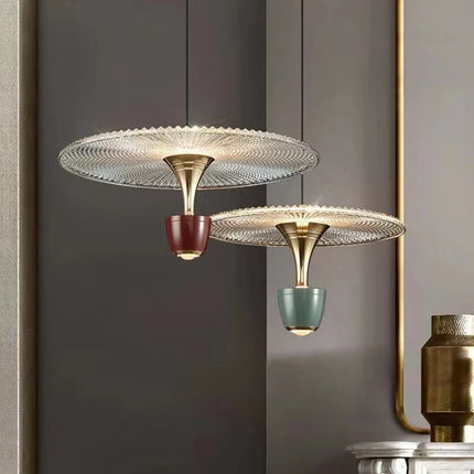 Suspension moderne minimaliste en verre grain d'eau — LZ4P9XQ