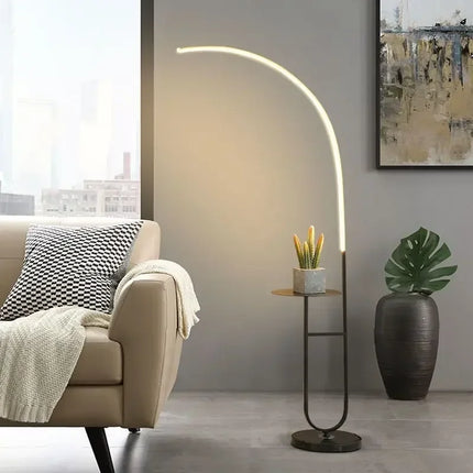 Lampadaire LED avec rangement intégré pour lecture et détente — LZ4X9T2