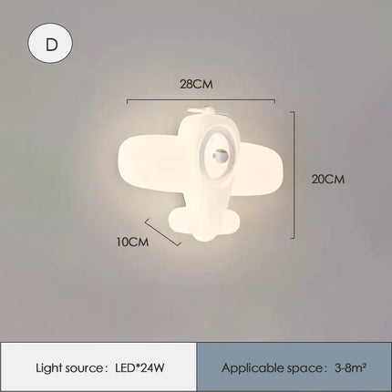 Applique murale hélicoptère pour chambre d’enfant moderne et chaleureuse — LZ4QX7B