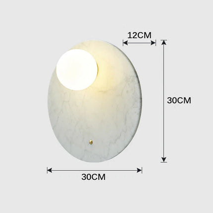 Applique murale LED marbre vert pour salon et couloir nordique — LZ4X9T2