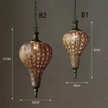 Suspension vintage en forme de cage à oiseaux exotique — LZ7XQ2