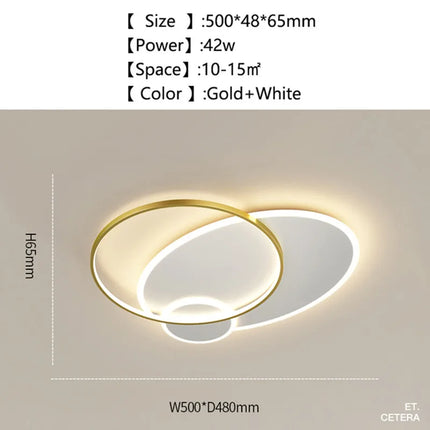 Plafonnier LED moderne pour décoration intérieure lumineuse et élégante — LZ4X9T2