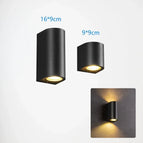 D-Aluminium-3W-GU10 / Gris-1tête / Pas d'ampoule