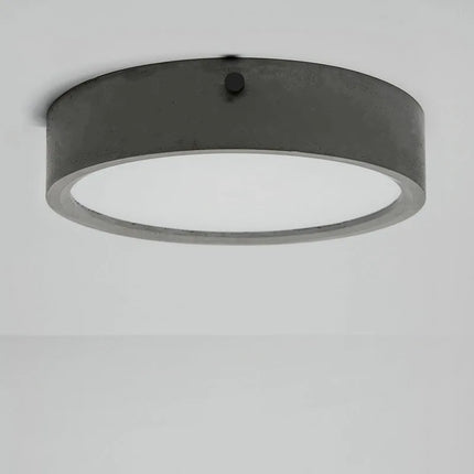 Plafonnier rond en ciment au style industriel pour intérieur — LZ4X9J2