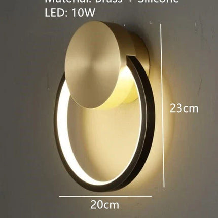 Applique murale LED en laiton style Art déco pour intérieur contemporain — LZ4X9Q2