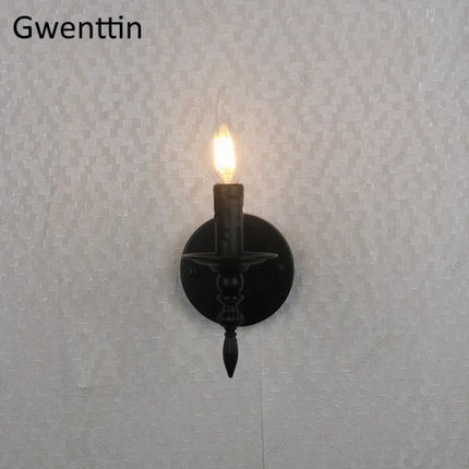 Applique murale rétro en fer avec éclairage LED décoratif — LZ4X9P2