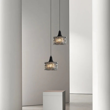 Suspension italienne haut de gamme en cuivre et verre minimaliste — LZ4X9T1