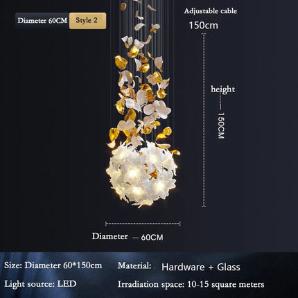 lustre led moderne pour décoration et éclairage maison