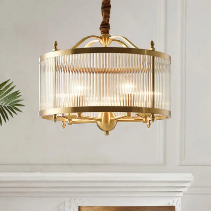 Lustre moderne en cuivre avec tubes en verre, 2 modèles disponibles — LZQ7X9