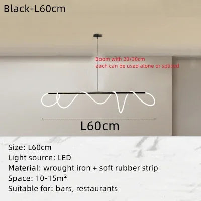 Lustre suspendu rond LED style nordique pour salon et hôtel — LZ4XJ9