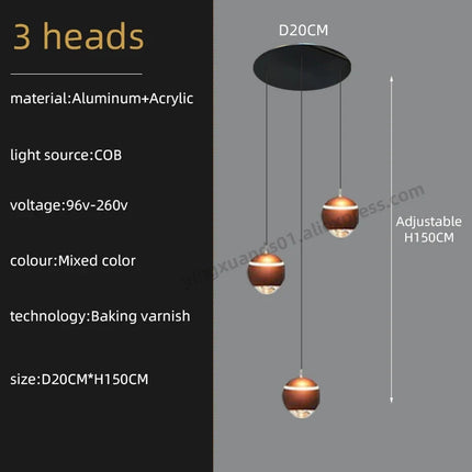 Lustre créatif pour suspension minimaliste et moderne — LZ4X9Q2N