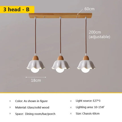 Suspension en verre au style japonais vintage pour intérieur — LZ4Q7M2