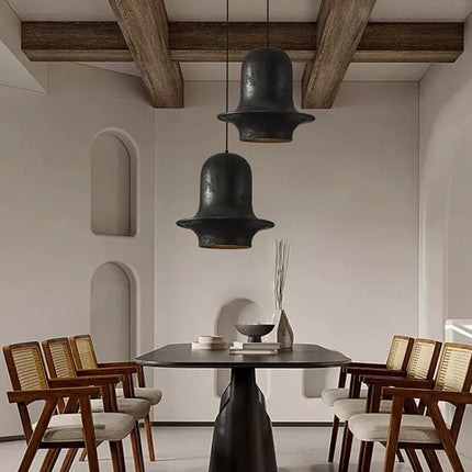 Lustre suspension rétro japonais style wabi sabi pour bar — LZ4N7Q2