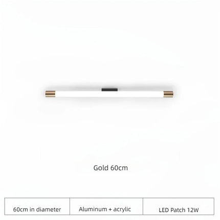 applique murale nordique led long miroir rond décoration villa