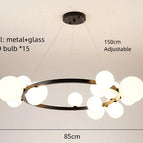 15 boules blanches / Blanc chaud