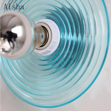 Applique murale rétro en verre ondulé pour décoration intérieure — LZ4X9T