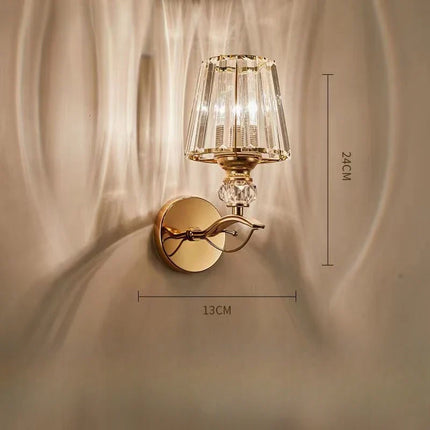 Applique murale art déco en cristal taille diamant brillante — LZ4X9Q