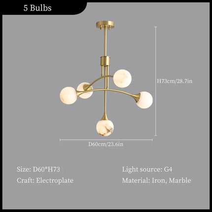 suspension moderne créative en fer pour décoration intérieure
