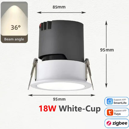 Spot LED COB Zigbee dimmable en aluminium — LZ4X9Q2