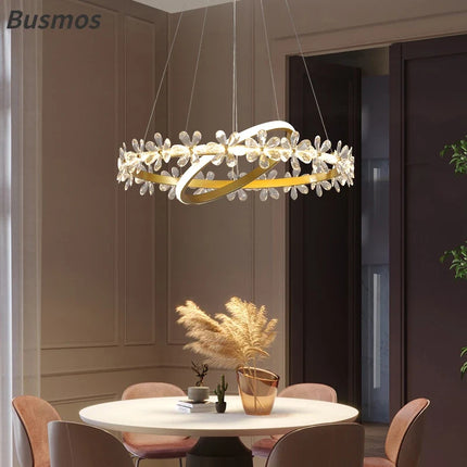 Lustre cristal moderne pour éclairage intérieur tendance — LZ4X9M