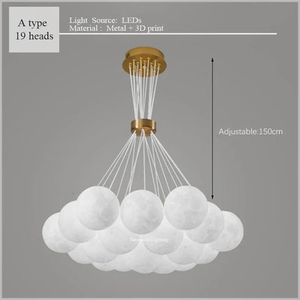 Lustre nuage lumineux décoratif pour chambre d'enfants — LZ4X9J