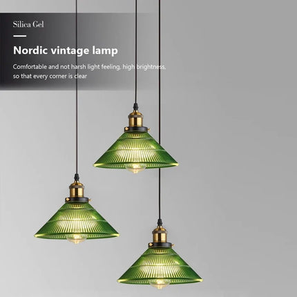 Suspension en verre rayé pour éclairage décoratif intérieur — LZ4X9T