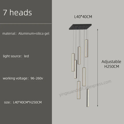 Lustre suspension moderne style loft pour intérieur élégant — LZ4X9M