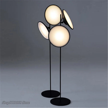 Lampadaire LED double lumière au design nordique moderne — LZ4X9P