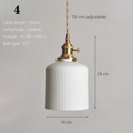 Suspension japonaise traditionnelle en céramique style nordique — LZ4G7T9