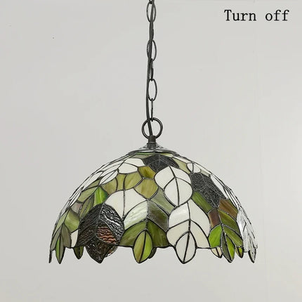 Suspension en verre d’art motif feuille d’érable style européen pour restaurant — LZ4P9XQ