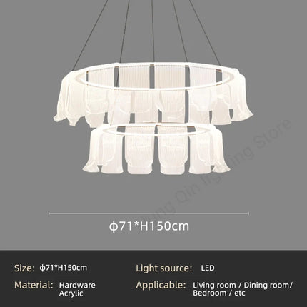 Suspension LED moderne en acrylique design créatif — LZ4X9P