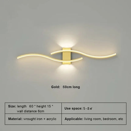 Applique murale LED longue bande pour éclairage décoratif TV et intérieur — LZ4X9P2