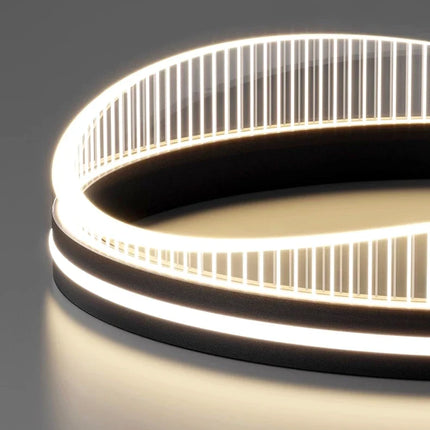 Lustre rond noir LED pour éclairage intérieur salon — LZ4X9T2