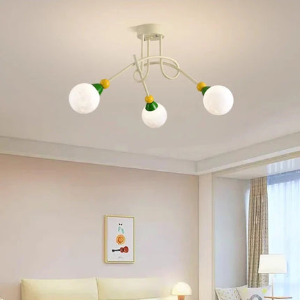 Lustre coloré style nordique pour chambre d'enfant moderne — LZ4X9T
