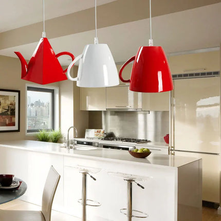Suspension design artistique en forme de tasse et théière — LZ4X9P