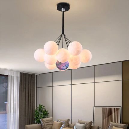 Lustre suspension moderne à bulles avec télécommande pour enfants — LZ4N8Q2