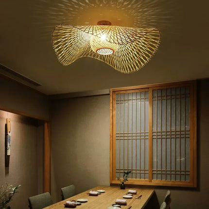Suspension en bambou au style japonais pour décoration créative — LZ4P9XQ