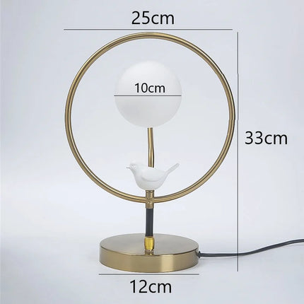 Lampadaire nordique en verre design moderne avec ampoules incluses — LZ4G7XQ