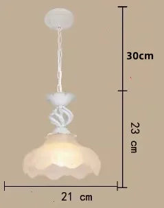Lustre suspension rétro industriel en fer et verre — LZ4X9P2