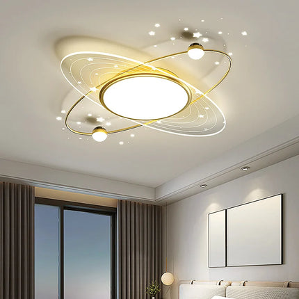 Lustre moderne en fer avec éclairage LED en forme d’étoile — LZ4X9P2